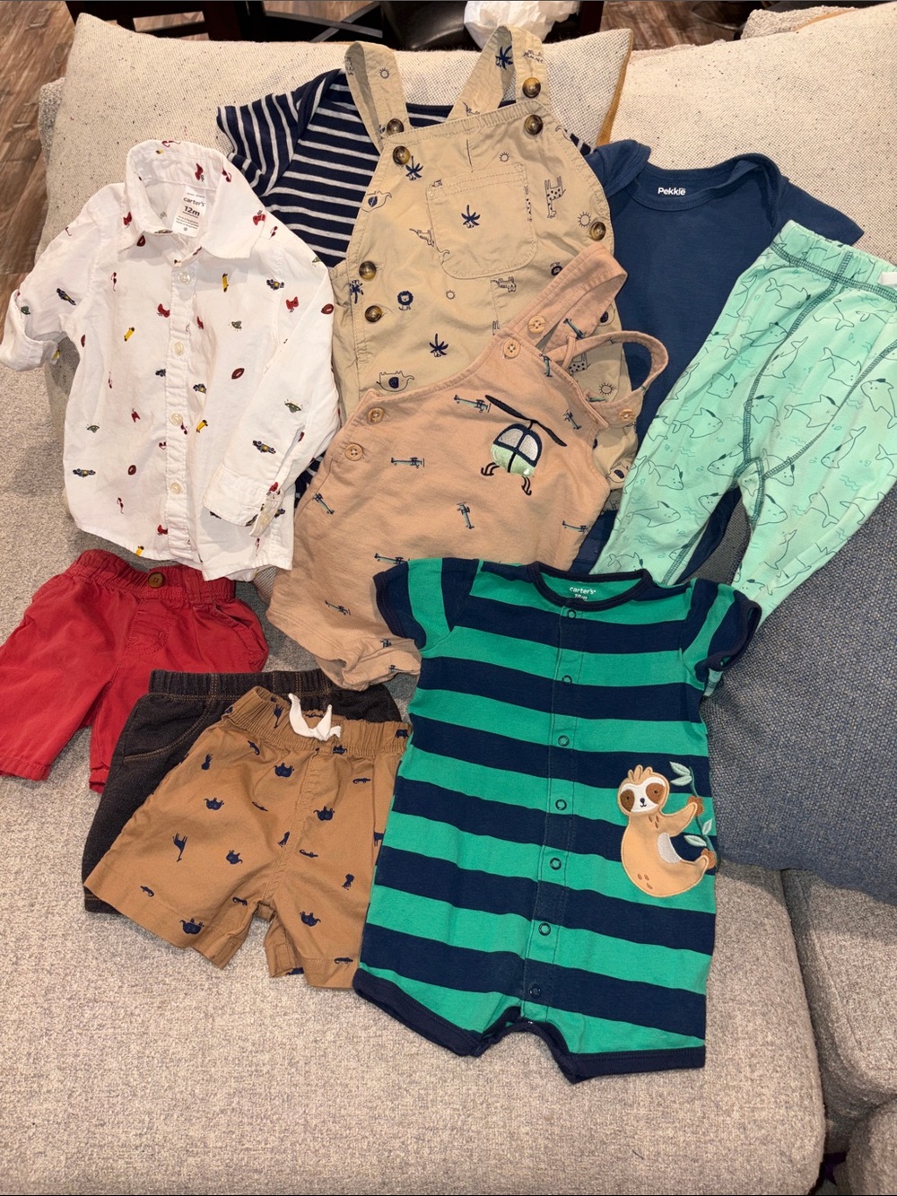 Carter’s Boy 12-18M 10PC Summertime Outfits Bundle